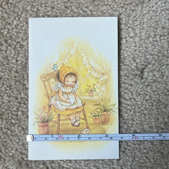 Vintage Carlton Cards Stationery Blank Greeting Card & Envelope - Picture 7 of 10